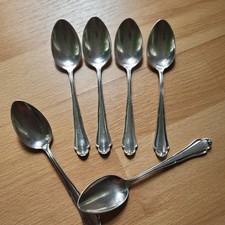 6 Wilkens / Martin Teelöffel Dekor Barbara 90er Silberauflage 