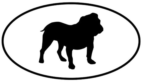 English bulldog aufkleber - 2,