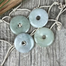 China Jade Donut 40mm Edelstein Anhänger