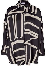 Neu Oversize Satin Bluse Gr