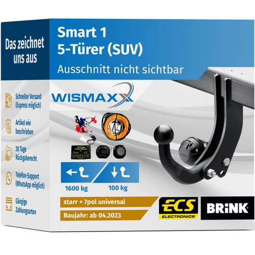 Anhängerkupplung für smart - für, 1