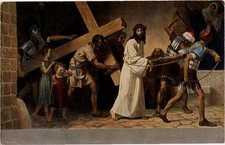 20020432 - Kreuzigung Jesu, Kreuzwegstation V, Ausgabe C,Max Hirmer,sign.