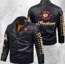 Herren Indian Schwarz Biker