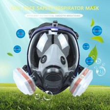 Atemschutz Vollmaske Gasmaske 6800 Staubmaske Lackiermaske inkl.Wechselfiltern