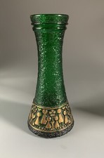 Alte Glas Vase; August Walther