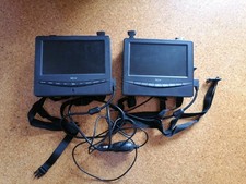 Tragbarer DVD Player Auto mit 2 Bildschirmen USB/SD– Kinder Unterhaltung, 