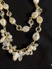 Perlenkette , mehrreig,  Modeschmuck