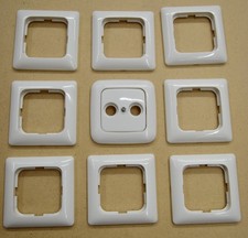 Abdeckrahmen 1-fach weiß  Busch Jaeger 9 Stk. Busch-Duro 2000® SI