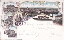 Litho Ansichtskarte, Plan