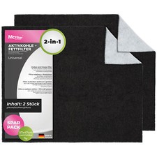 2 Universal Aktivkohlefilter Kohlefilter Fettfilter 57*47cm für Dunstabzugshaube