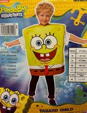 Kinder Kostüm Spongebob Schwammkopf Karneval Halloween 3-7 Jahre Amscan
