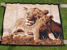 Teppich, Tiermotiv Löwen 1,60m x 1,15m