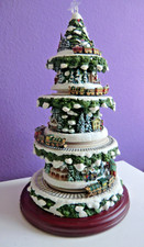 Thomas Kinkade Wonderland Express Weihnachtsbaum bewegliche Züge Musik Lichter