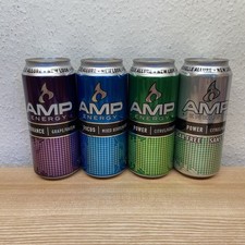2013 AMP Energy New Look Empty Cans Canada Soda Mountain Dew Pepsi Collection