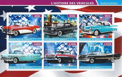 Mini sheet 2015 vehicules - sheet,