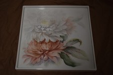 KPM Berlin Plateau Platte Hallesche Form Blumendekor