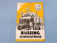 Prospekt Büssing Schwerlastwagen  Typ 8000 Braunschweig