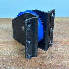 Mast Großbaum Einlassblock Rollenkasten Alu Gleitlager Rollen-Ø 70mm Tau-Ø 14mm