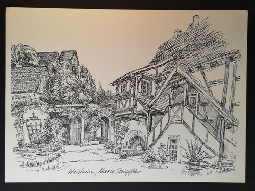 Signierter druck walsheim - druck.,