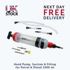 Benzin Diesel Absaugpumpe Handspritze Tankabsaugung 1500ml Kraftstoff Umfüllwerkzeug
