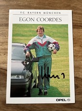 EGON COORDES FC BAYERN MÜNCHEN Autogrammkarte VFB STUTTGART HSV HAMBURG