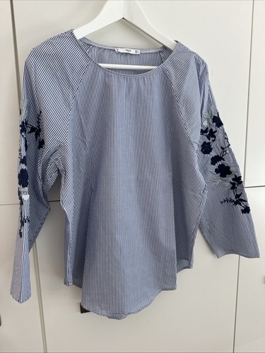 Streifen tunika bluse - bluse, l