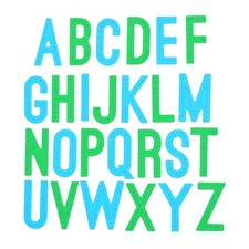 Großbuchstaben genäht
