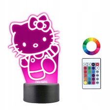 3D LED Nachtlicht Hello Kitty
