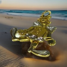 8K 333er BEWEGLICHER HARLEKIN CLOWN ANHÄNGER GOLD GOLDANHÄNGER ZWEI DIAMANTEN