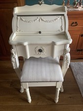 weißer Schminktisch, Sekretär mit Schublade, Computertisch, Shabby, Vintage