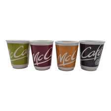 McCafé Becher Set 4 Stück – McDonald’s Porzellan Tassen farbig - 2008