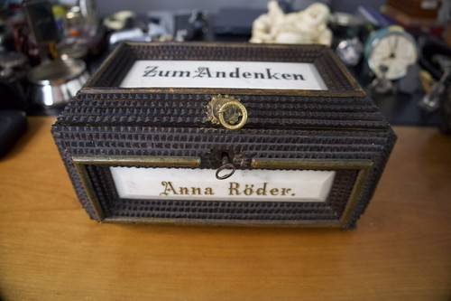 Antike tramp art andenkenkiste - tramp,