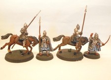 4 GONDOR Ritter zusammen METALL Herr der Ringe Games Workshop Hobbit