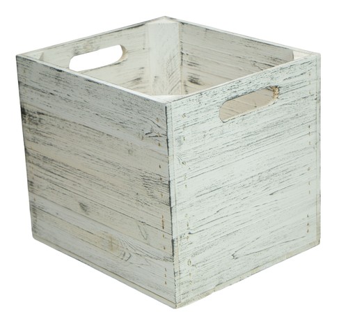 Regalkiste shabby weiß - regalkiste,