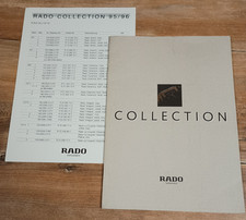 Rado Uhr Katalog 1995/96 mit Preisliste SINTRA,ANATOM,CERAMICA,INTEGRAL,RONDO...