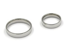 Edelstahl Ringe Partnerringe Silber Damen Herren Uni Trauringe Ring Ehering