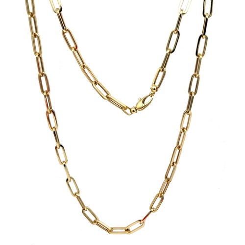 Goldkette paper clip 585 - goldkette, 585/14k