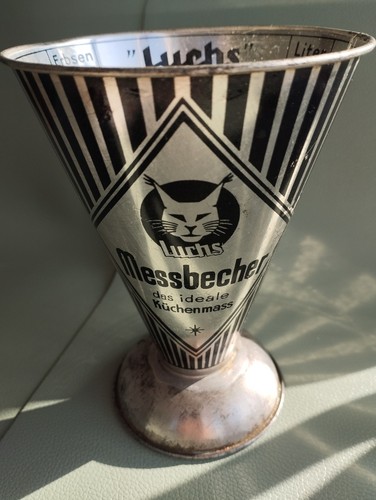 Luchs messbecher alt - messbecher,, retro