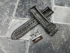 Neu 22mm Maserung Lederarmband