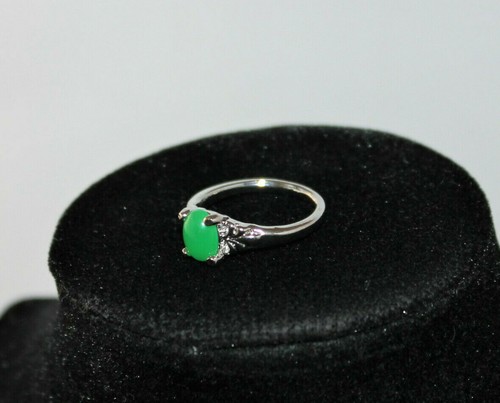 Ring damen grüner ovaler - ring,
