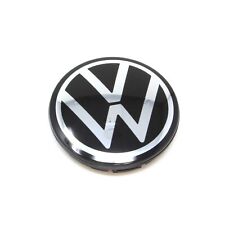 Original VW Nabenkappe Alufelge Schwarz Chrom Nabenabdeckung Nabendeckel 60mm