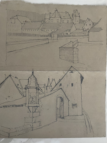 Zeichnung oberburg lissingen - zeichnung, "oberburg