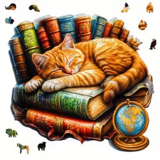 Holzpuzzle Katze Tiere Puzzle