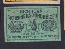 Altes Streichholzetikett