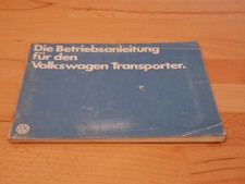 Betriebsanleitung / Handbuch VW Transporter / Bus T3 Luftkühler Stand 01/1981