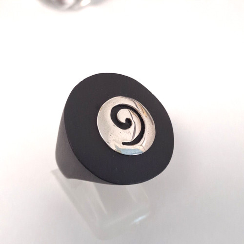 Echt 925 silber ebenholz ring - echt,