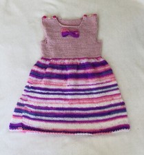 Trägerrock Handgestrickt Gr. 92 NEU an Einer Schulter zum Knöpfen 