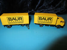 Wiking H0 459 Koffer Lastzug Mercedes 1635 Variante Baur Versand