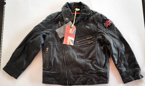 Pepe jeans lederjacke - jeans,