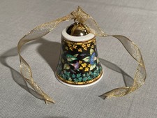 Rosenthal Versace - Porzellanglocke - Weihnachtsglocke - Gold Ivy Geschenkserie